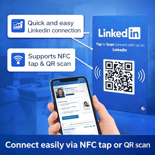 LinkedIn Standee, 4x6 Inch Acrylic Desk Display by tinydabba - 4