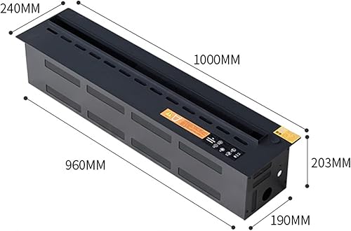 Miniatura 8 de Chimenea eléctrica de lujo, chimenea eléctrica de lujo, simulación de llama 3D, chimenea falsa decoración del hogar sin calor, varios tamaños,