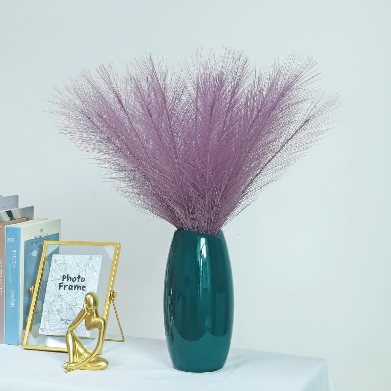 Pampas Grass grande ramo artificial 30 piezas miniatura 4