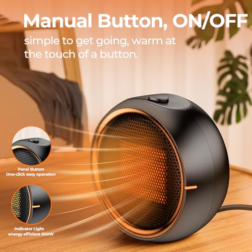 Calefactor Eléctrico Portátil Cerámico 1500W 120V miniatura 5