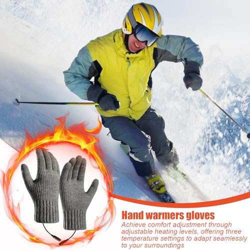 Gants thermiques pour femme chauffants USB avec 3 niveaux de température - 2