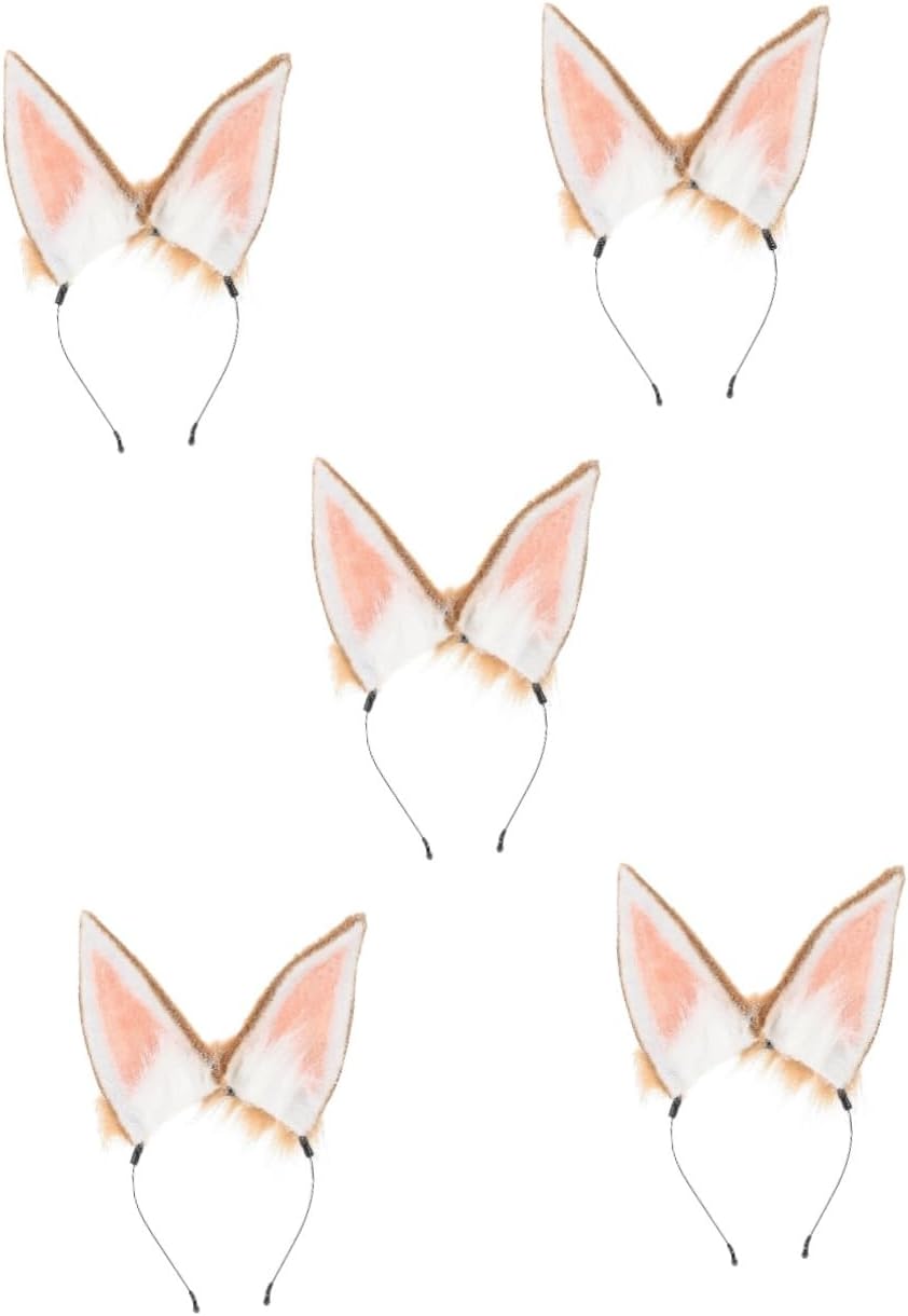 Angoily 5pcs Rabbit Ear Modeling Headband for Cosplay Girl Party Headwear Delicate Decor Eye-catching Accessory