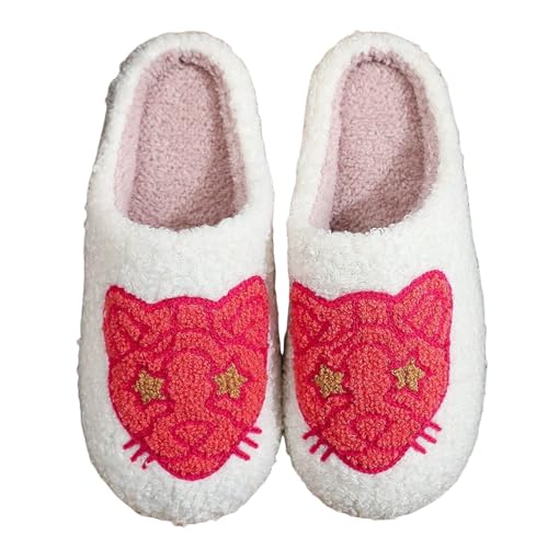Halloween Slippers for Women Men Fall Ghost Pumpkin Slippers Cute Soft Plush Fuzzy House Slipper Outdoor Indoor Cute Shoes for Family Winter Wear Warm and Comfy Shoes4