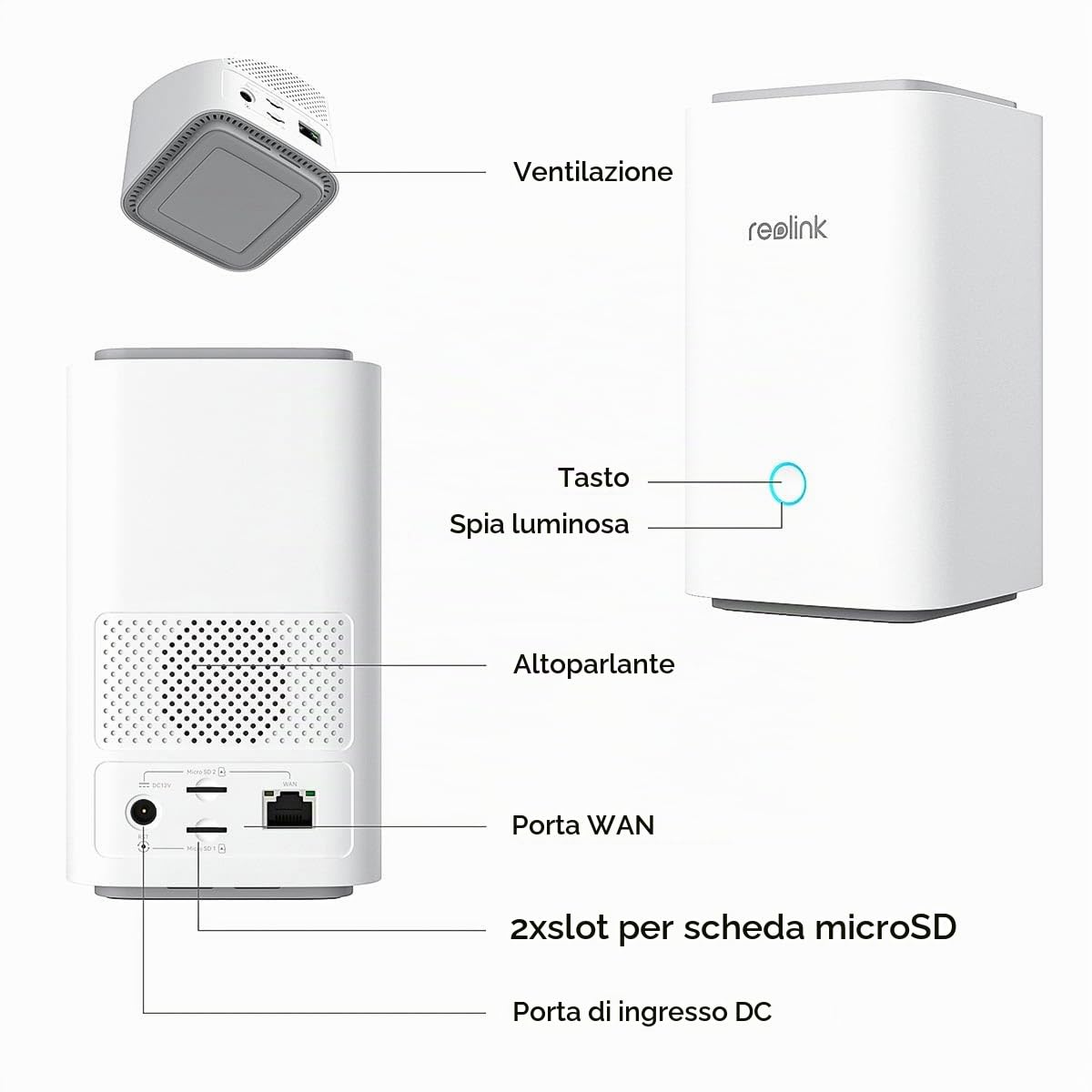 Reolink Hub di connessione Home Hub Blanc