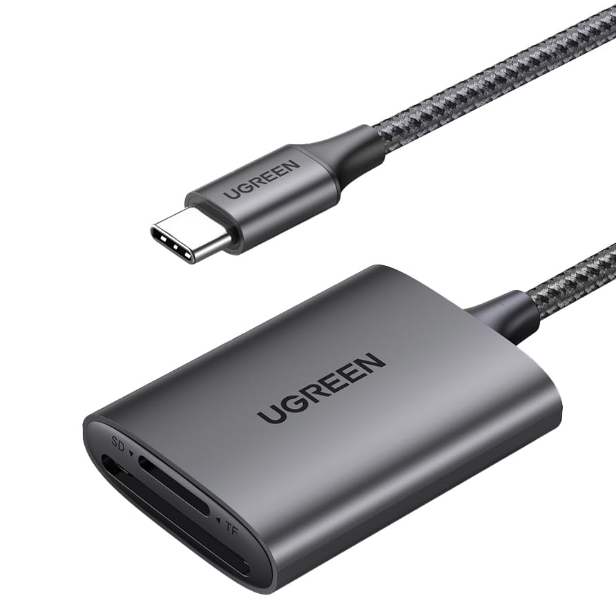 Lector de tarjetas de memoria Ugreen USB-C CM401 gris