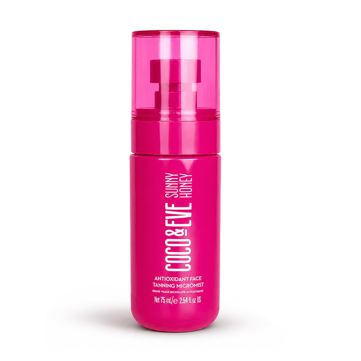 Coco & Eve Antioxidant Face Tanning Micromist. Sunless Self Tanning Face Mist with Antioxidants to Boost Hydration. Quick, Flawless, Streak Free Face Tan. (2.54 fl oz) / (75ml)