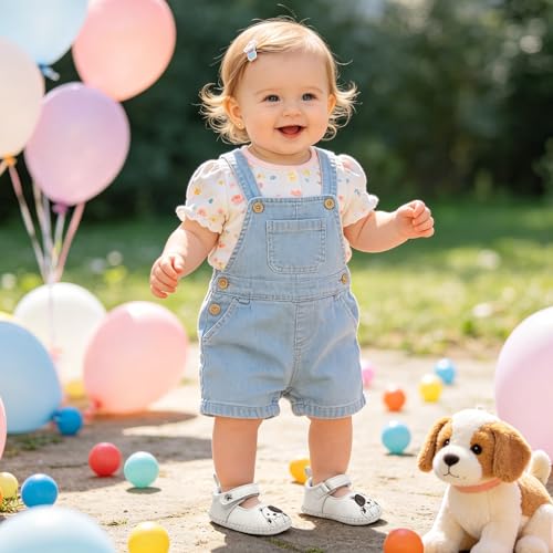 Image of Meckior Infant Baby Girl Sandals Soft Non-Slip Rubber Sole Handmade Princess Wedding Dress Shoes Toddler First Walkers