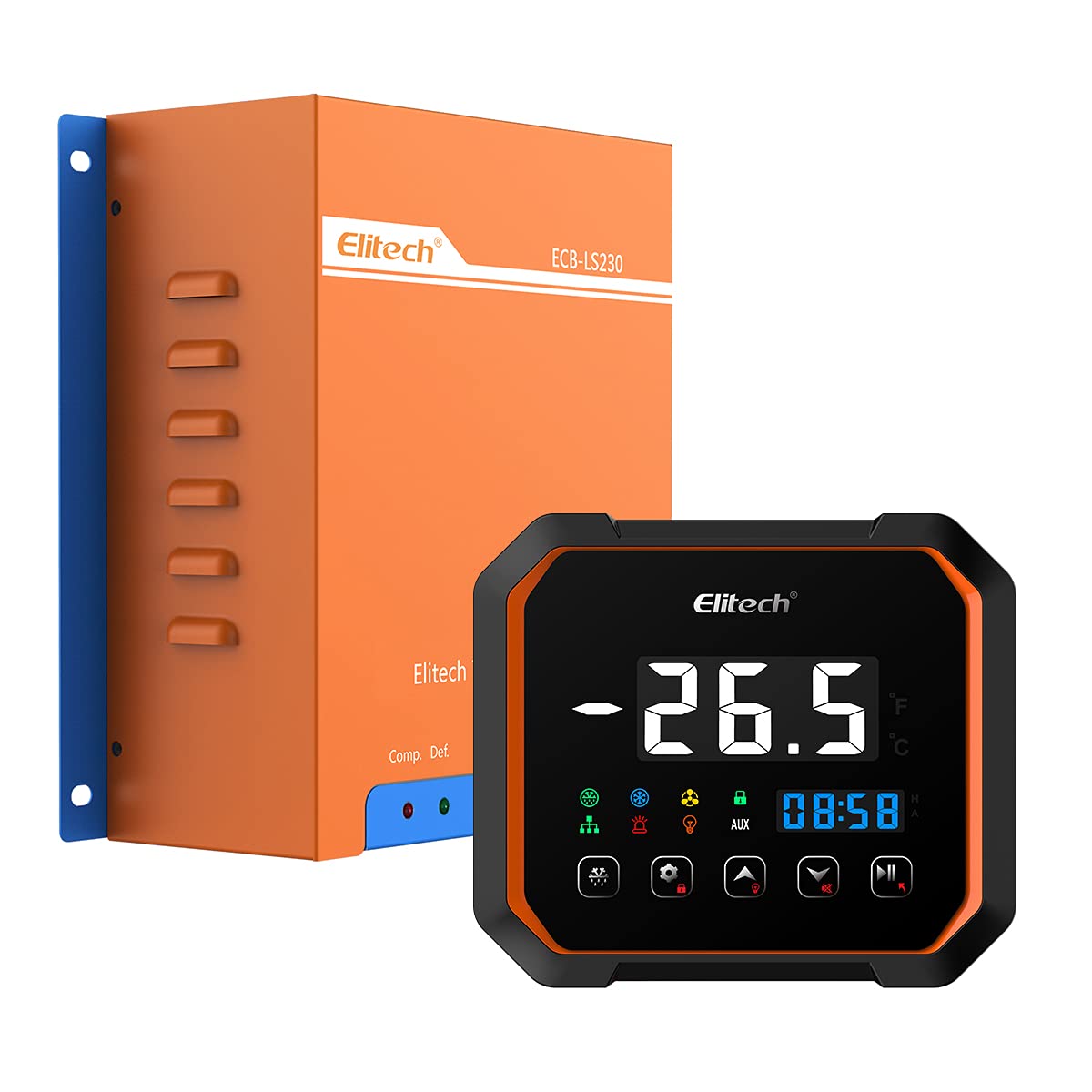 Elitech ECB-LS230-WiFi Split Electrical Control Box, front view.