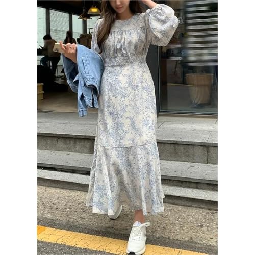 Image of Women's Elegant Floral Dress Coll. (All-Seasons) - Sleeveless /Short /Midi, V-Neck Ruffle, Fashion Casual Party Dresses