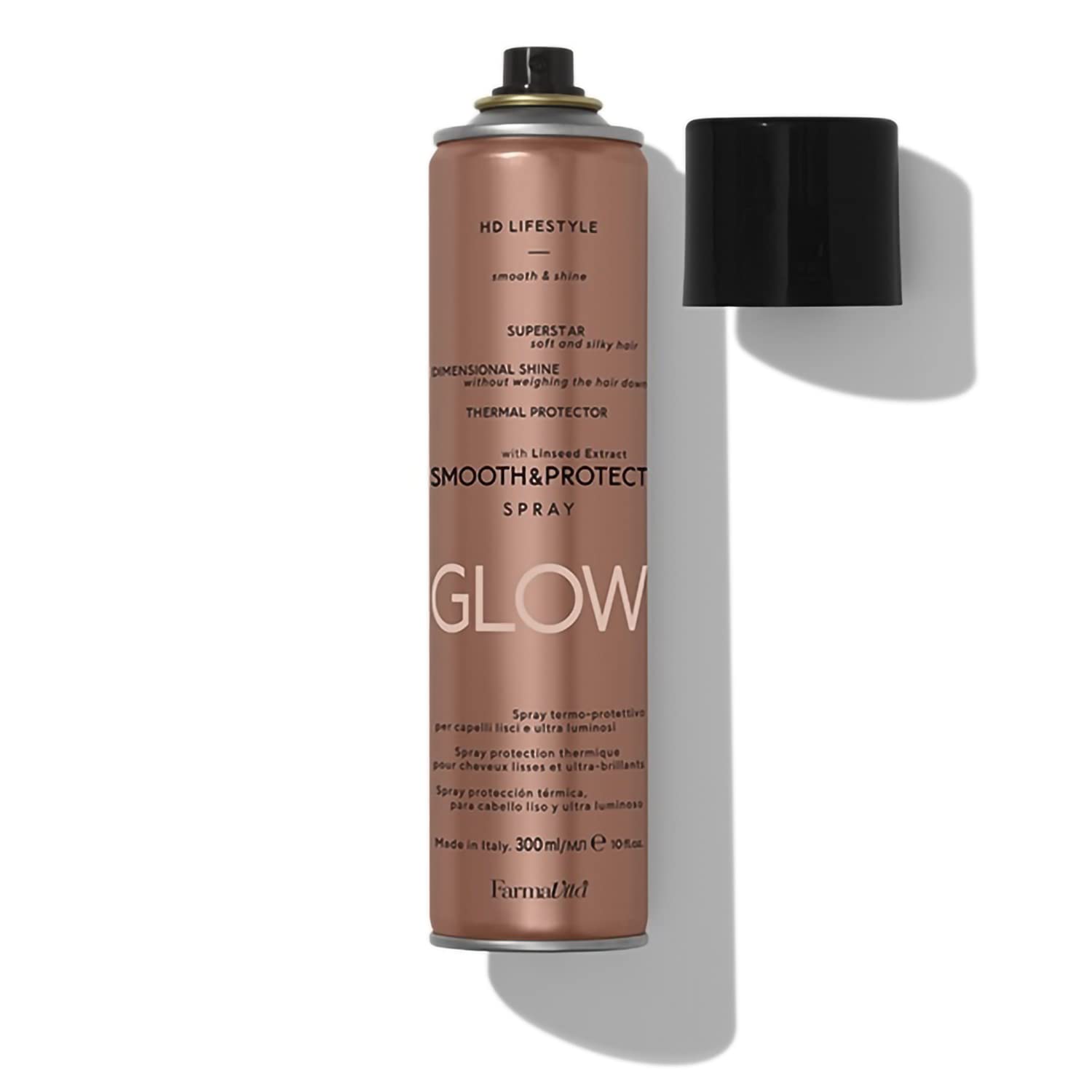 HD Life Style Smooth & Protect Spray 300 ml Heat protection, Frizz control, Humidity control, Perfect for flat iron styling, Vegan formula Protection Spray - Made in Italy