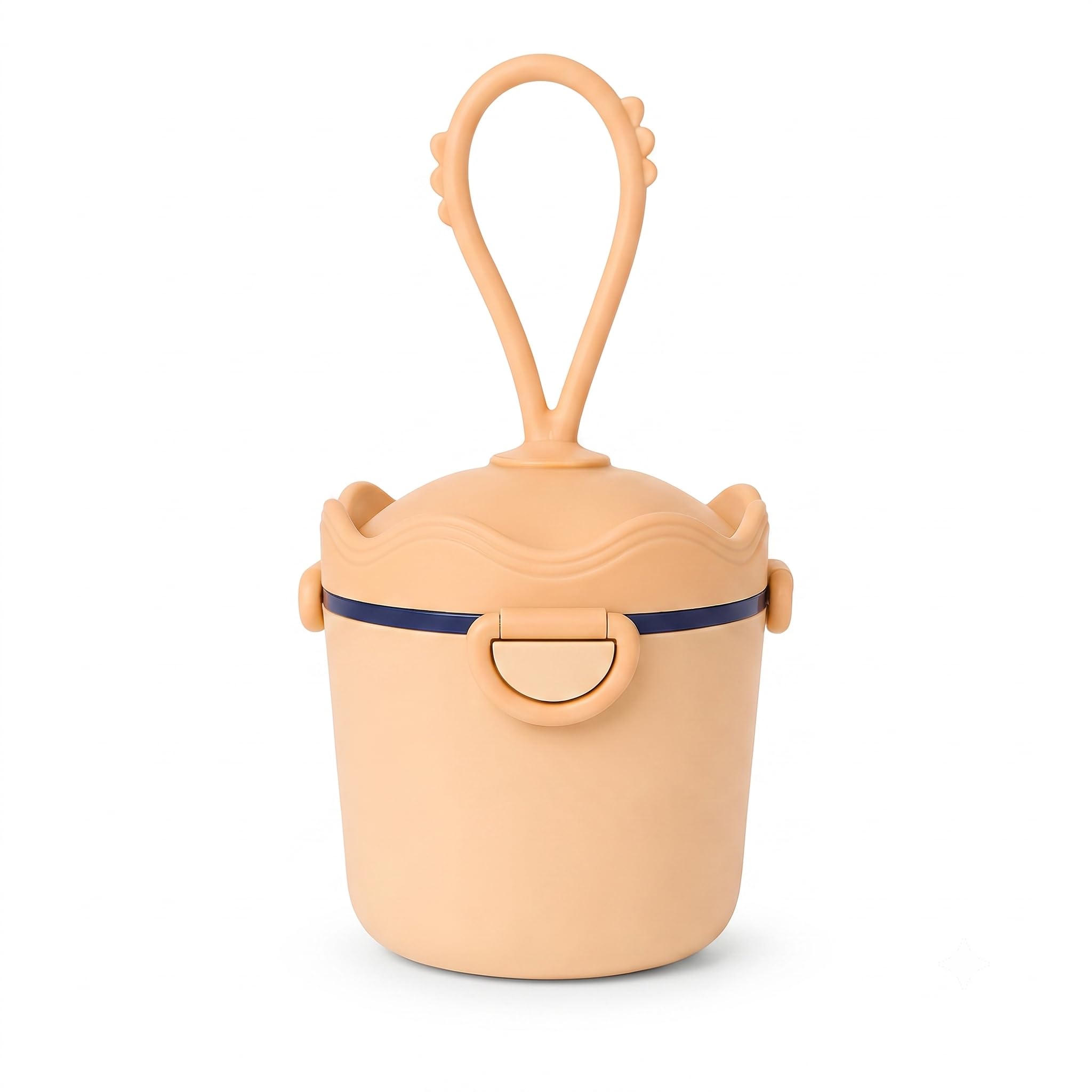 Baby Milk Powder Dispenser with Scoop | Portable Formula Storage Container | Travel Feeding Container | Peach-image-15