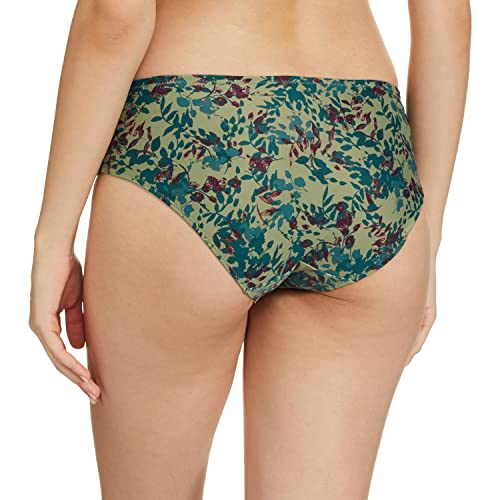 Image of Triumph Fashion Midi Bra for Women Floral Print Medium Coverage| Soft Touch Microfiber Midi Panty My Flower Minimizer Series Comfortable Lingerie Sophisticated Everyday Underwear Pack of 1