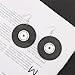 coadipress Vintage Vinyl Records Earrings for Women Retro Black Red Acrylic Long Player DJ Rock Roll 50s 60s 70s Classic Music Circle Record Dangle Drop Earrings Disco Party Jewelry (Black Round)