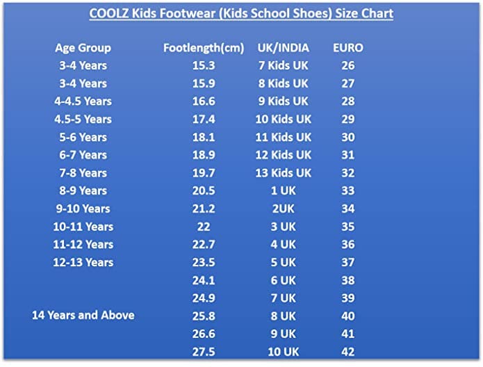 Image of Coolz Boys Black Formal Uniform School Shoes Derby (V) (New Black, 5)