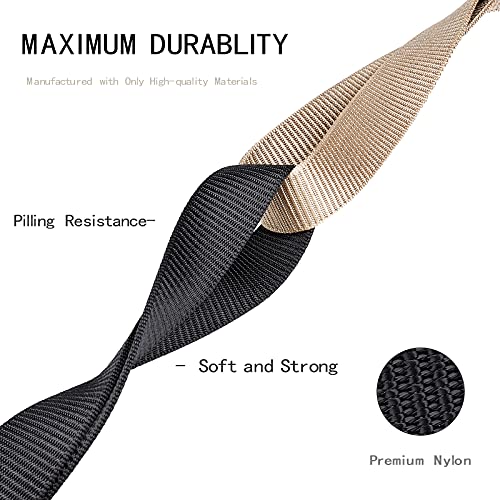 Golf Belt,2 Pack Nylon Ratchet Belts, Adjustable Mens Belts Casual with Automatic Slide Buckle2