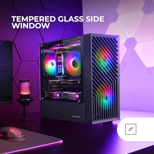 MARS GAMING Modèle : Boitier Mini Tour Micro ATX MC Vortex RGB avec panneau vitré Neuf - vue 6