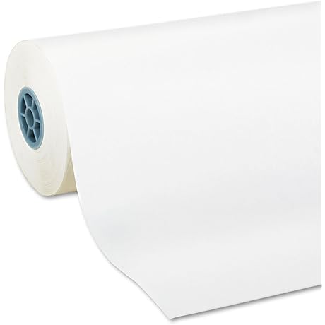Pacon Kraft Paper White Roll, 24 Inch Wide, 1000ft