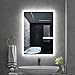 Produktbild Quavikey LED Badspiegel 50X70cm(B*H) Badezimmer Spiegel Aluminium mit Beleuchtung Lichtspiegel Wandspiegel Antibeschlag Touch Schalter Helligkeit Dimmbar Kaltweiß 6500K