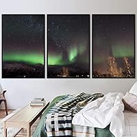 3 Piece Framed Canvas Wall Art Astronomy & Space Canvas Prints Home Artwork Decoration for Living Room,Bedroom - 16