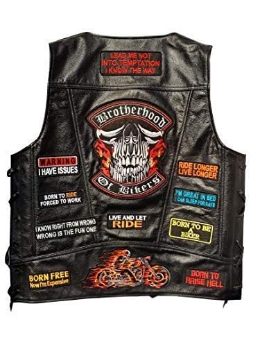 Image of Motohog Unique Embroidered Iron on Patch (Polar Star), 3.2 * 3.2 inches Diameter