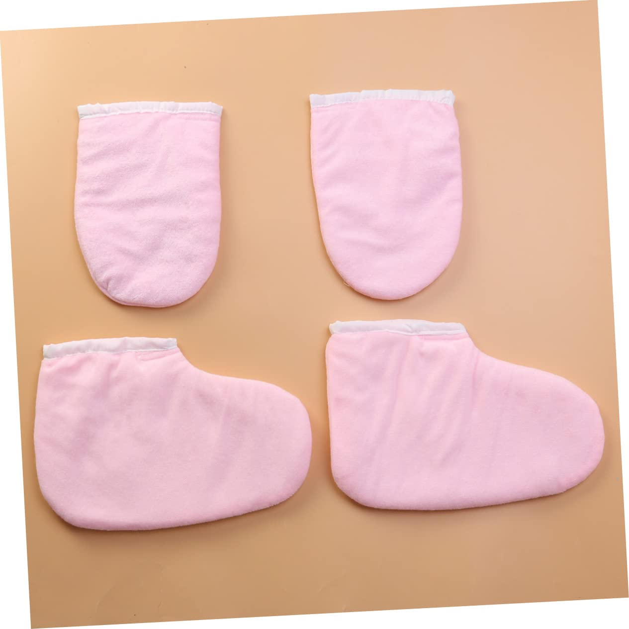 Healvian 2 Pares Guantes De Tratamiento De Manos Guantes De Baño De Parafina Mitones Calentadores De Cera De Parafina Juguete Caleidoscopio Guantes Para Manos Secas Rosa Tómate Un Baño