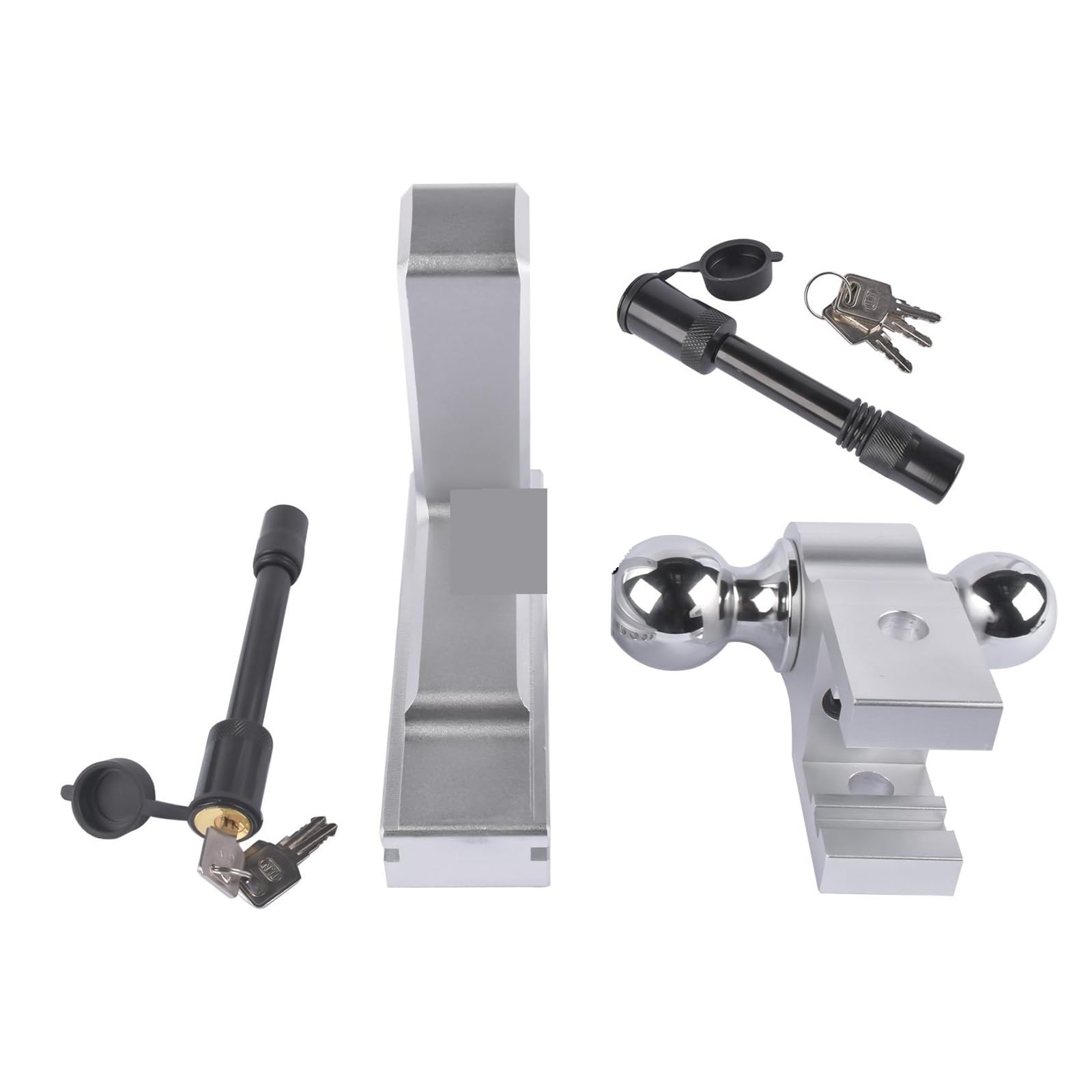 Hak Holowniczy Regulowany Zaczep Przyczepy AP03 Pasuje Do Odbiornika 2", Aluminiowy Opuszczany 6" - 12 500 Funtów Ciężkich Pojazdów Ciężarowych Z Parami Zamków