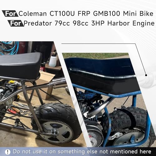 Image of Central long Exhaust Pipe For Coleman CT100U FRP GMB100 Predator 79cc 98cc 3HP Engine Mini Bike Gun-Black