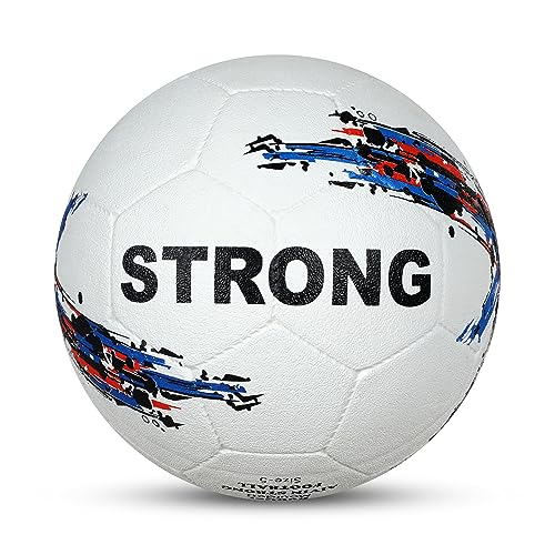 Image of Aivin Strong Football Size 5 with Ball Pump Rubber Moulded Soccer Ball