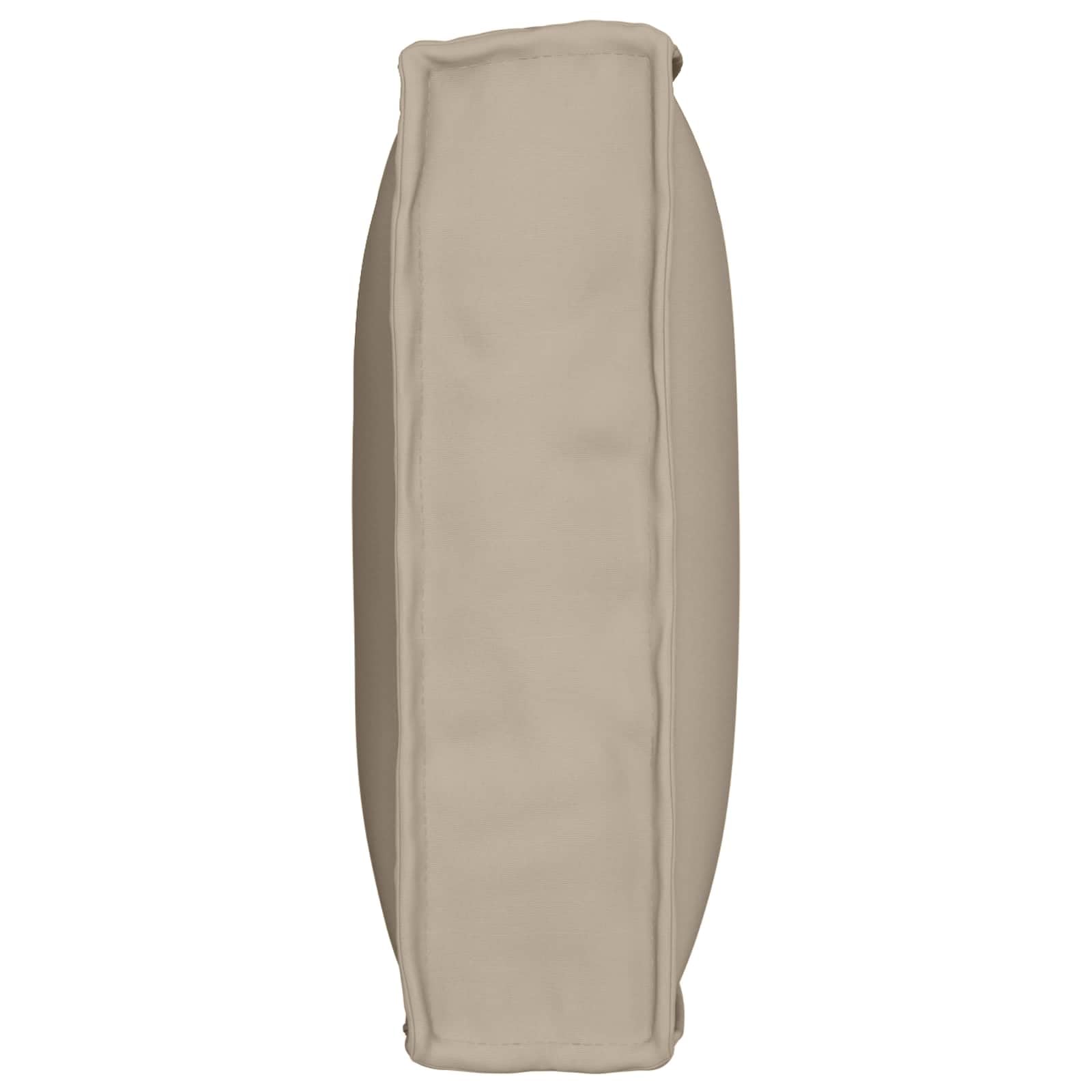 vidaXL Cojín Tela Oxford Gris Topo 80 x 40 x 12 cm