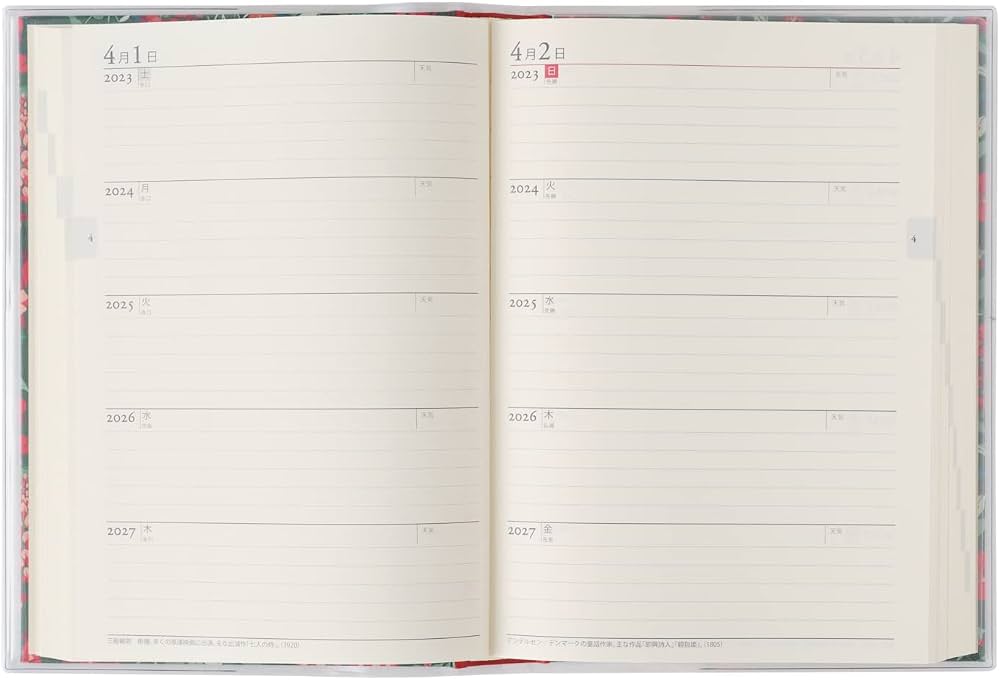 Amazon.co.jp: 8634 ペイジェムメモリー5年連用(日記)A5ローラ