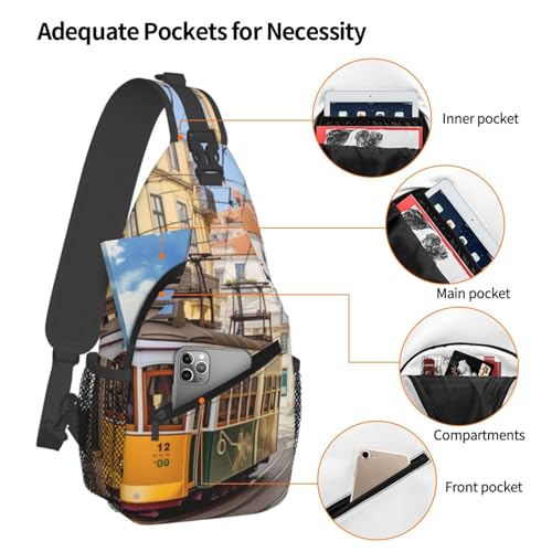 Bolso bandolera tipo sling para hombre y mujer miniatura 4