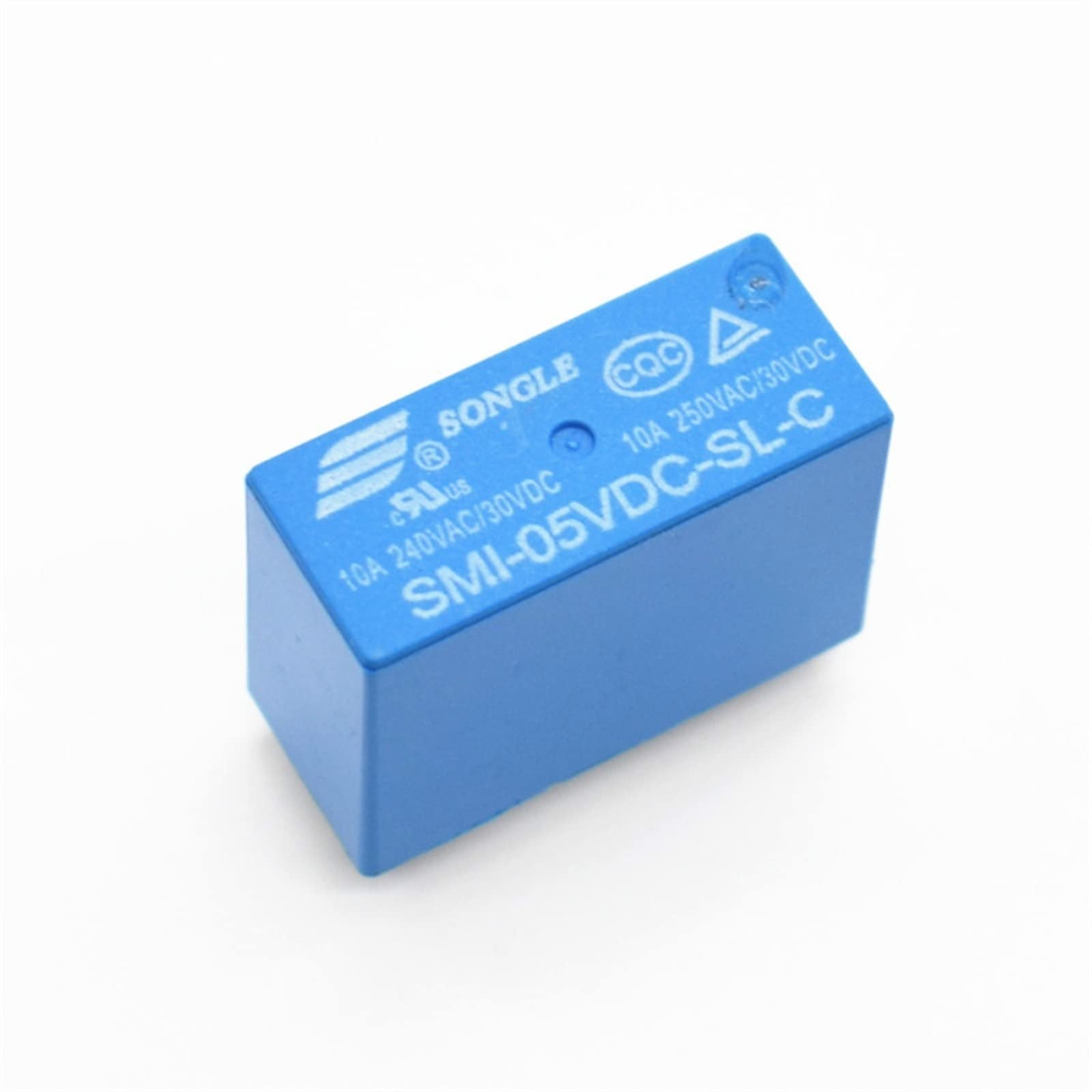 GJZIFGFWQ 1pcs Power Relays SMI-05VDC-SL-C SMI-12VDC-SL-C SMI-24VDC-SL-C 5V 12V 24V 10A 5PIN Relay(Onecolor)