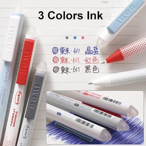 Bolígrafos de tinta gel borrables MOZXIRZ 6 piezas mix miniatura 2
