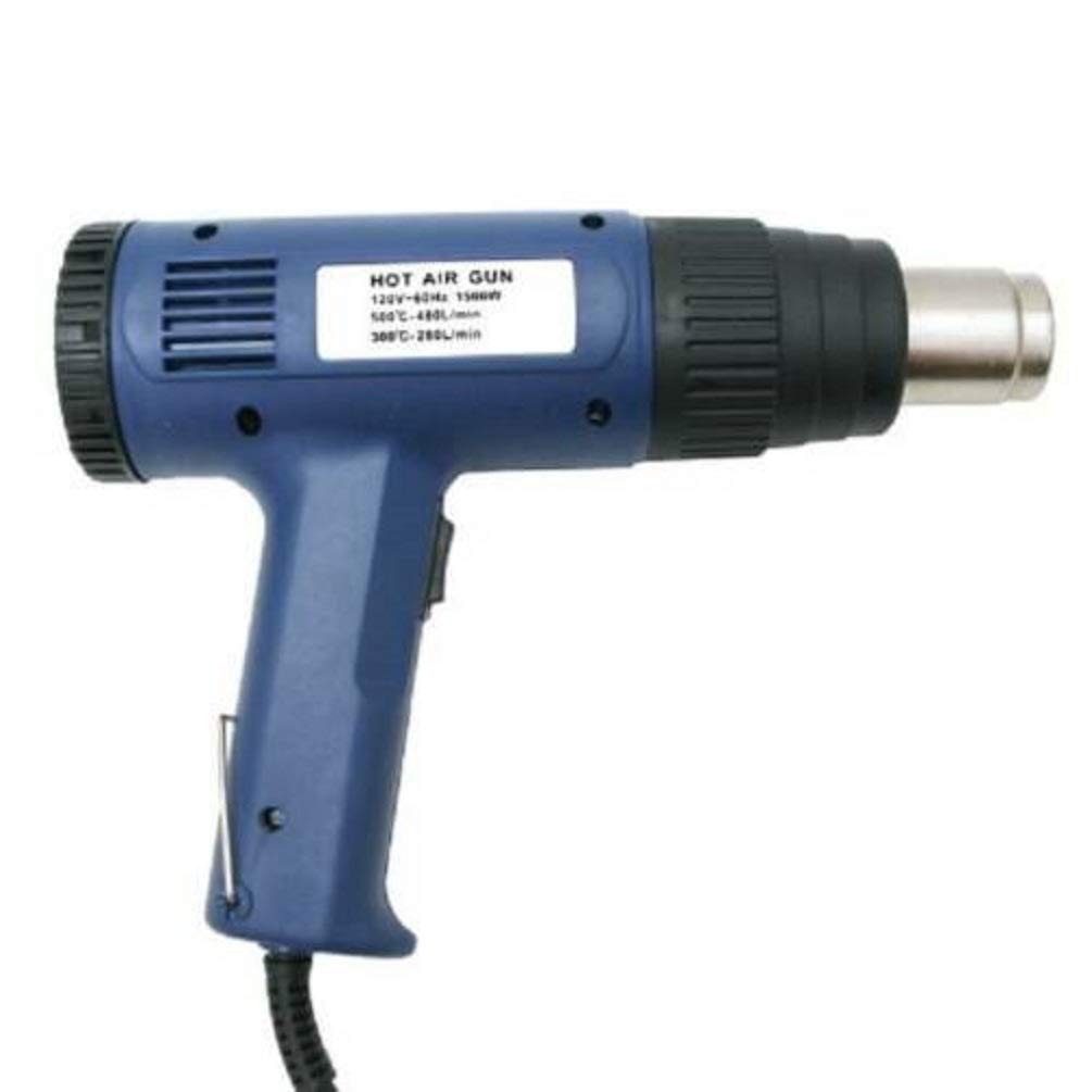 1500W Heat Gun w/out Accessories PLUS 90pc Heat Shrink Tube Assortment Wrap,Jikkolumlukka