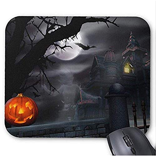 Preisvergleich Produktbild Mousepad Halloween-Braten und Schloss-Druck-Mäusematte