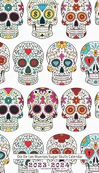 Dia de Los Muertos/Sugar Skulls Calendar : 4 X 7 Inch 2-Year Pocket Planner with Monthly Calendars, U. S. Holidays, Inspirational Quotes and Notebook Pages