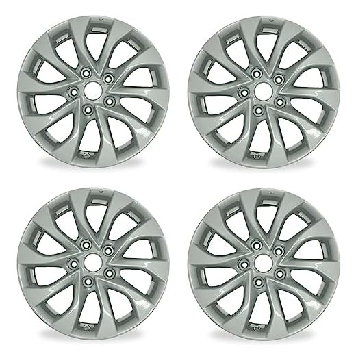 16" Set of 4 New 16X6.5 Alloy Wheels for Nissan Sentra 2016-2019 SILVER OEM Quality Replacement Rim