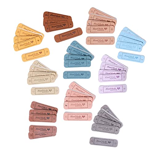 Catálogo de Material para etiquetado que puedes comprar esta semana. 39 SM SunniMix 50 Etiquetas de Material Cuero Hechas para Manualidades, proyectos artesanales, Accesorios de Punto