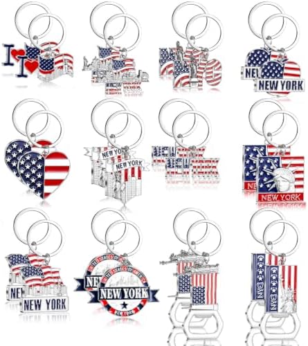 Landical New York Souvenirs Gifts Metal Keychain