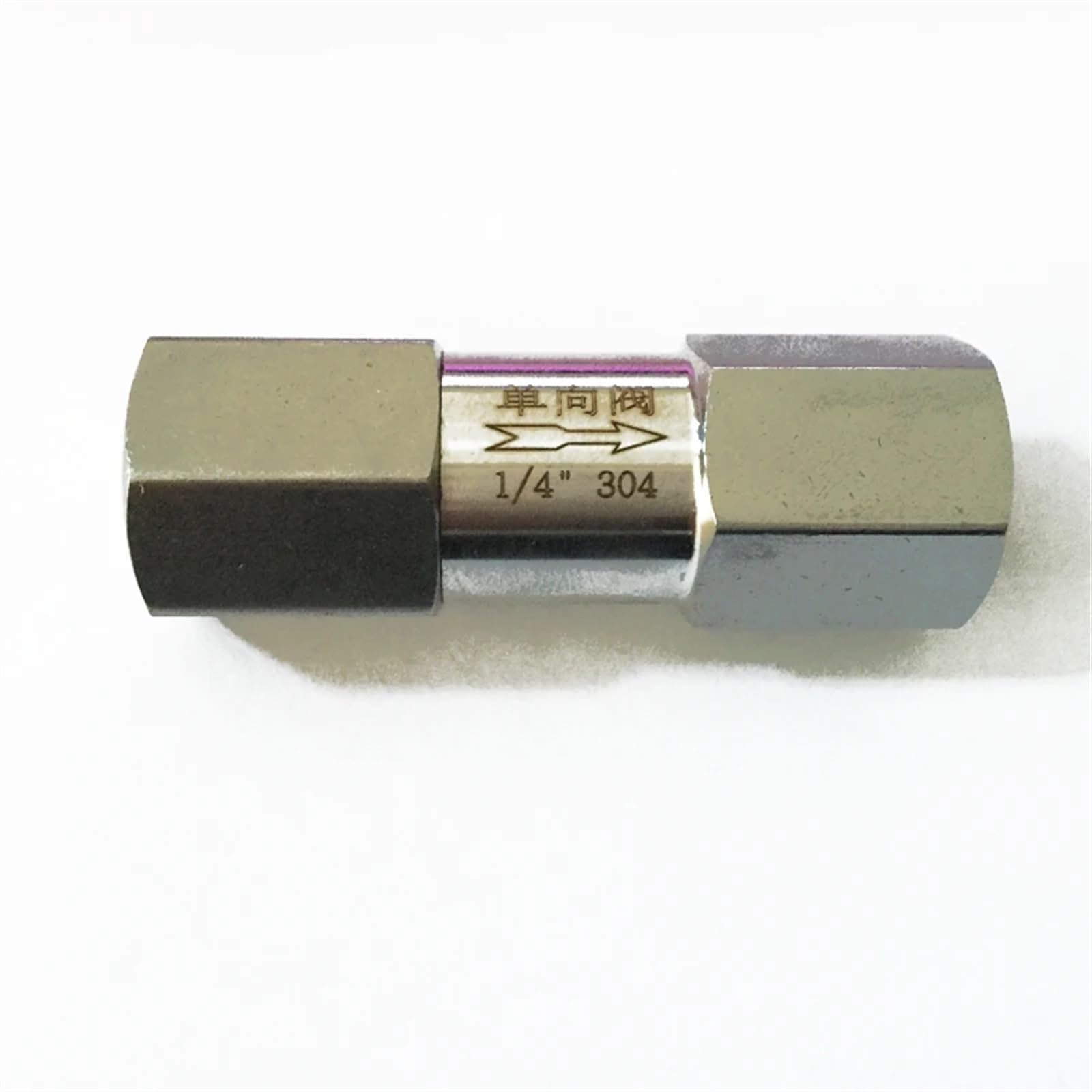 Válvula de retención Modular combinada, 1/4 ", 3/8", 1/2 ", 3/4", 1 ", Acero Inoxidable SS304, válvula de retención separada unidireccional, válvula de Paso Total(1/4 Inch)