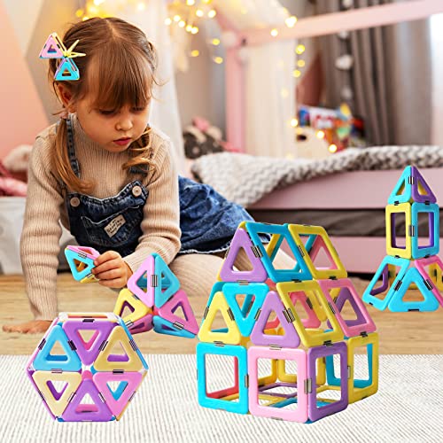 Tokblok Preschool Learning Activities Educational Toys For Girls Boys,Stem Creative Construction Magnetic Tiles Set #TOP1