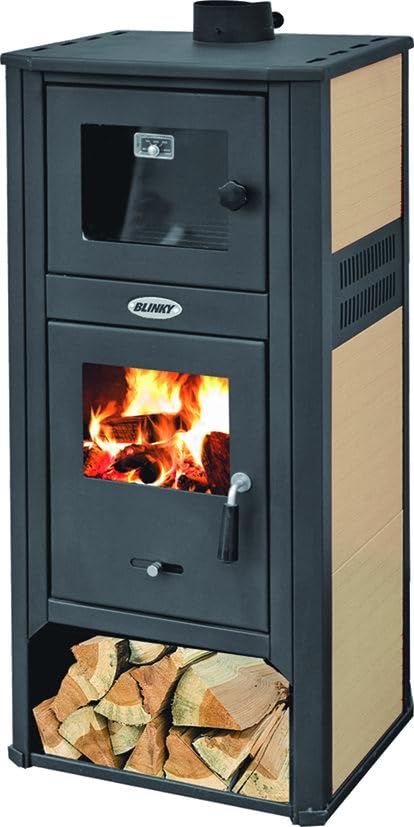 Stufa a legna ROMA S con forno - Colore avorio