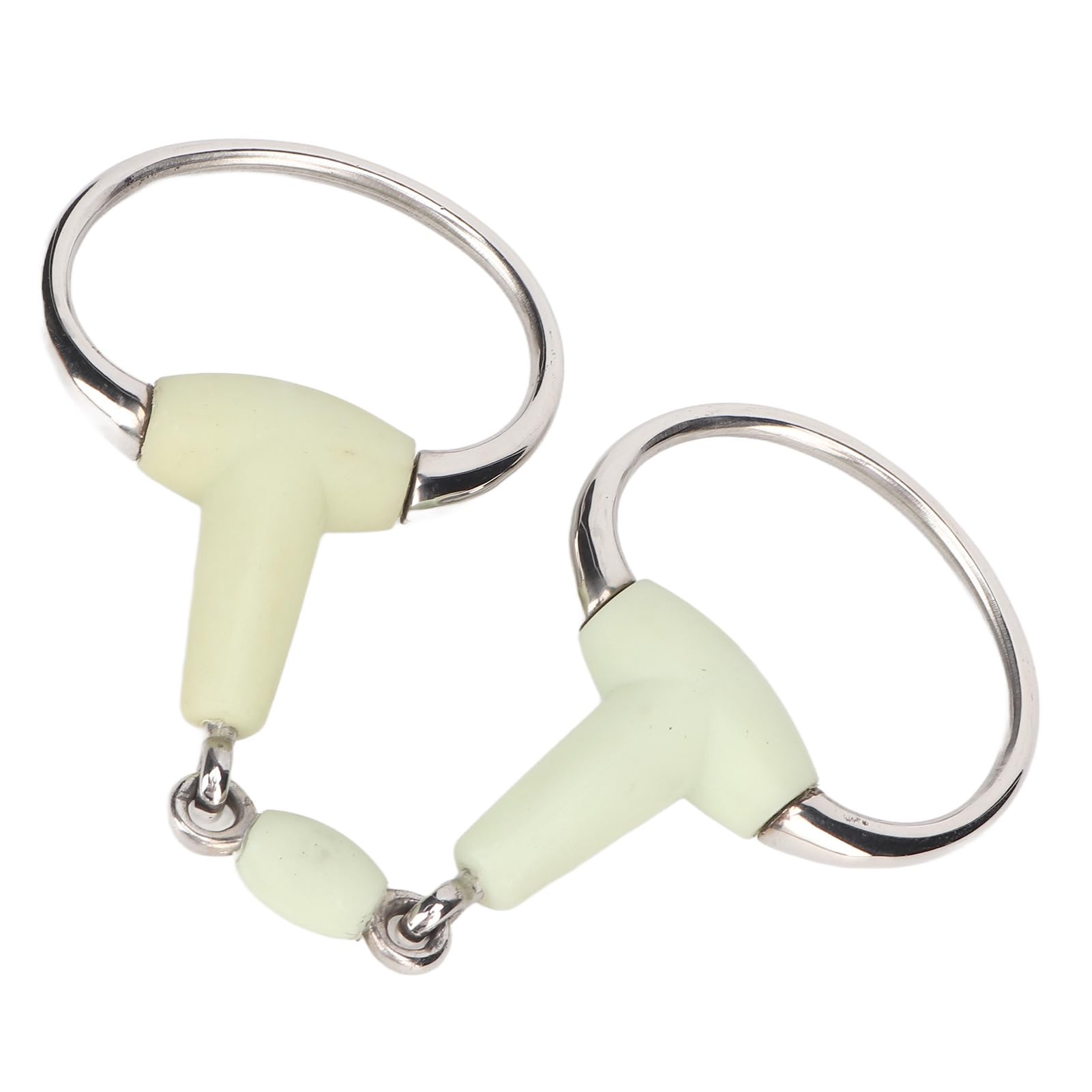 SENECESLI Broca de Caballo Duradera de Acero Inoxidable para Entrenamiento con Sabor a Manzana, Broca de Filete de Goma para Carreras, 1 para la Boca