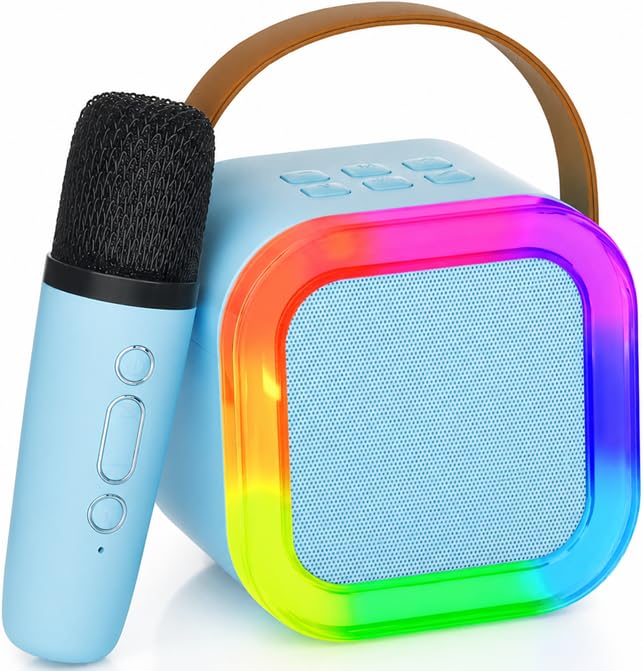 TOYTONIC Wireless Karaoke Speaker with Microphone, Portable Bluetooth Speaker with LED Light Effects, and Carry Handle for Kids and Adults-image-49