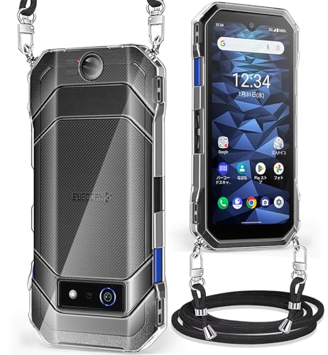Amazon.co.jp: 京セラ kyocera DuraForce EX ケース クリア ショルダー