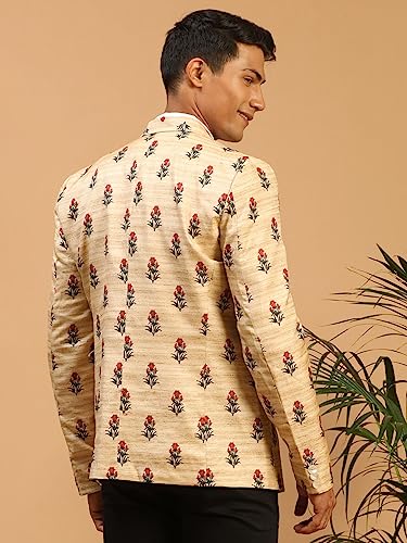 Image of VASTRAMAY Men's Light Brown Blazer VASMCT011 42
