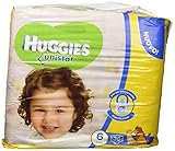  Huggies Unistar. Pañales, talla 6 (15 – 30 kg), 2 paquetes de 36 Pañales, 72 unidades