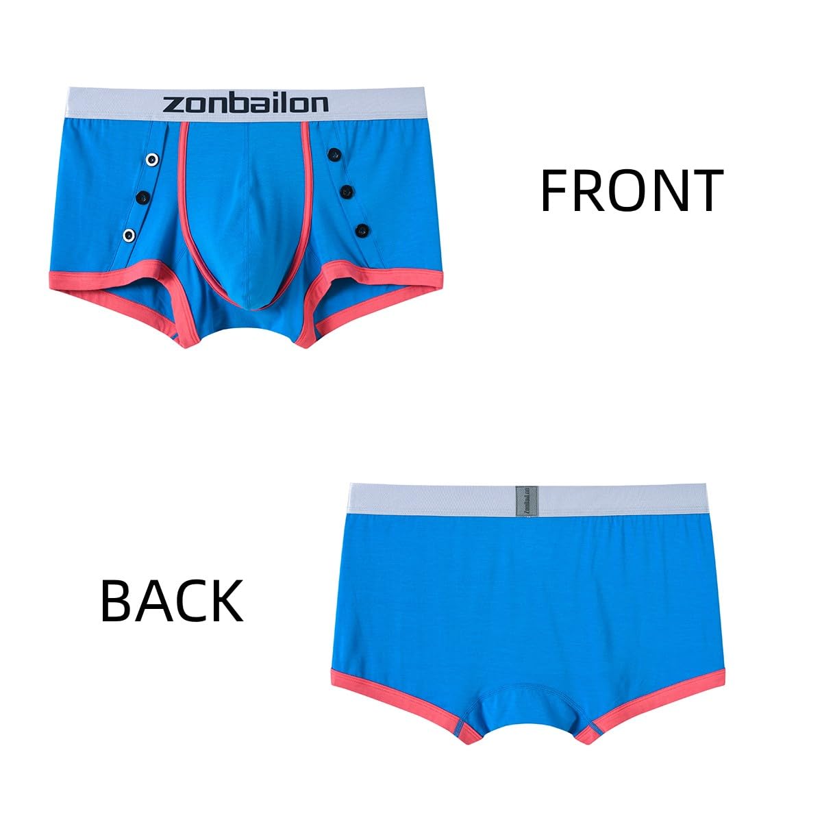 Herren Boxershorts weiches Material Big Ball Pouch breiter Bund Bambusfaser Keine Kantenrolle