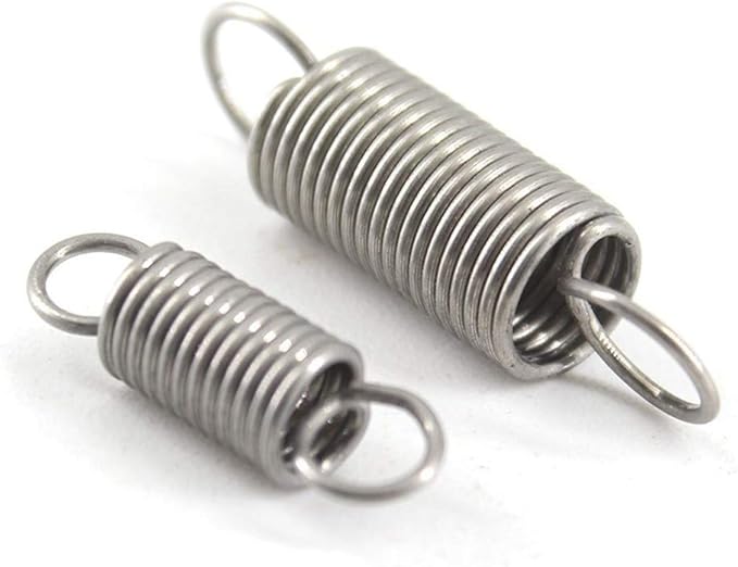 10pcs Extension Spring 0.3mm Thickness Stainless Steel Tension Springs