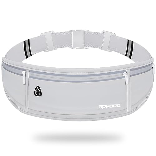 RDMODO Water Resistant Fanny Pack Slim Running Belt Grey